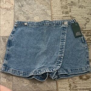 Wild Fable Denim Wrap-Style Women Shorts